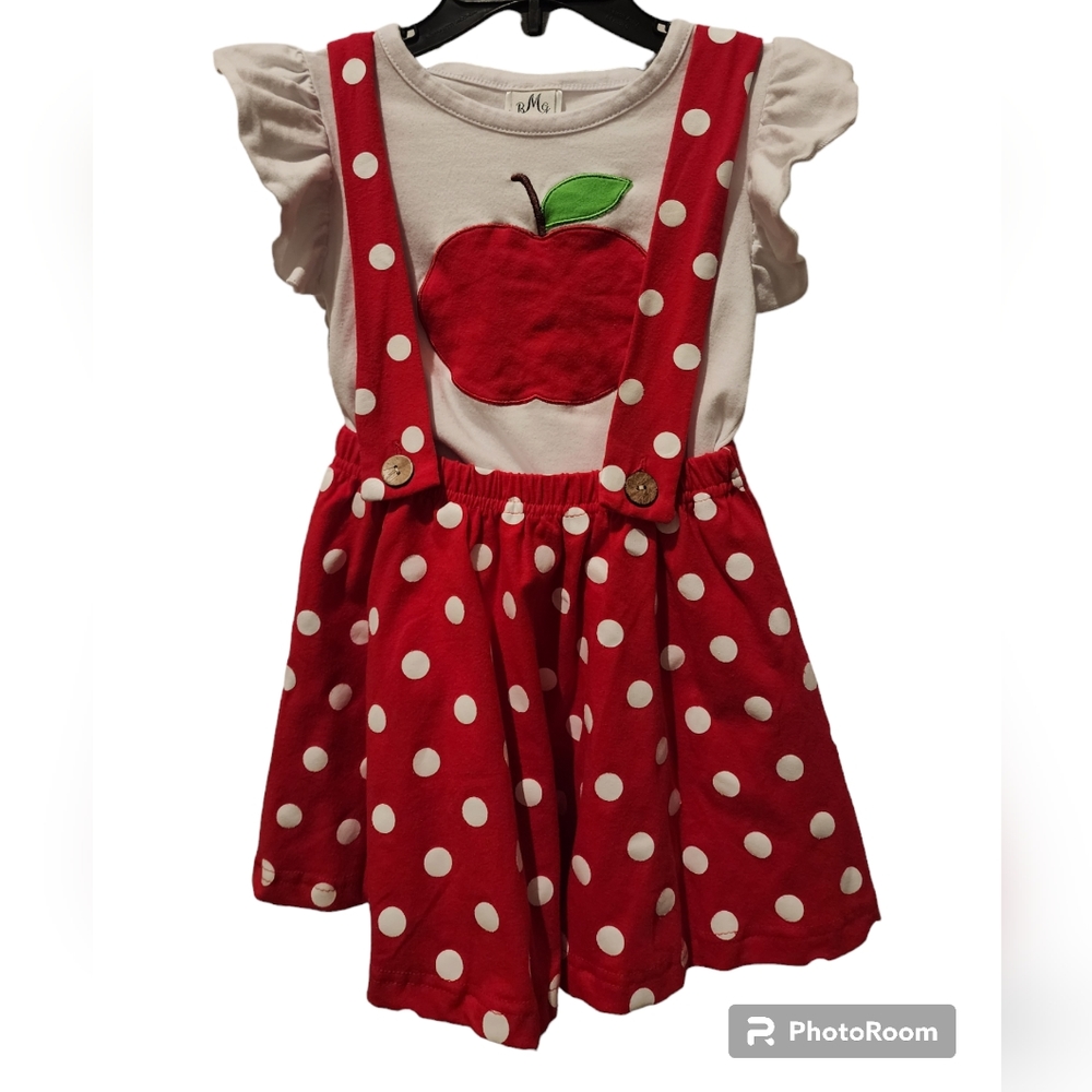 BMG Girl's Boutique Red Apple Set back to school